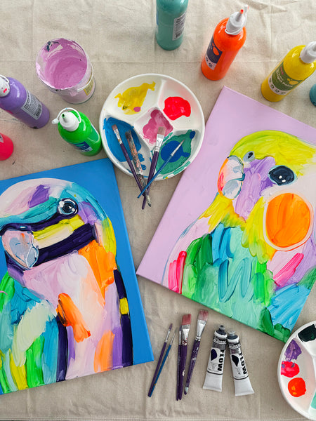 PAINT A PARROT Mon 7th July