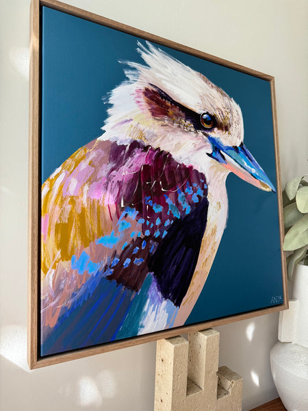 'Caught Up In Explaining' Framed Canvas Print