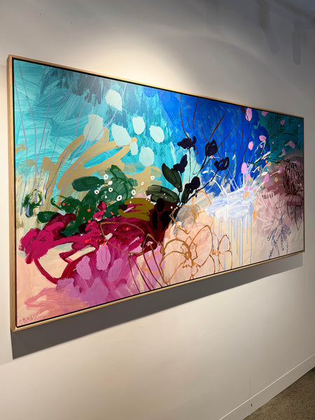 'Diving For Lost Love' Framed Canvas Print