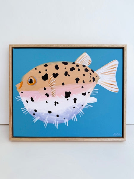 'Fish Fourteen' XS Framed Canvas Print