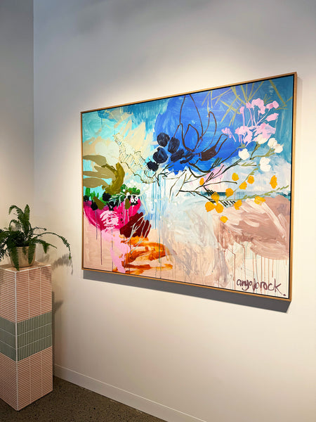 'If You Look Long Enough' Framed Canvas Print