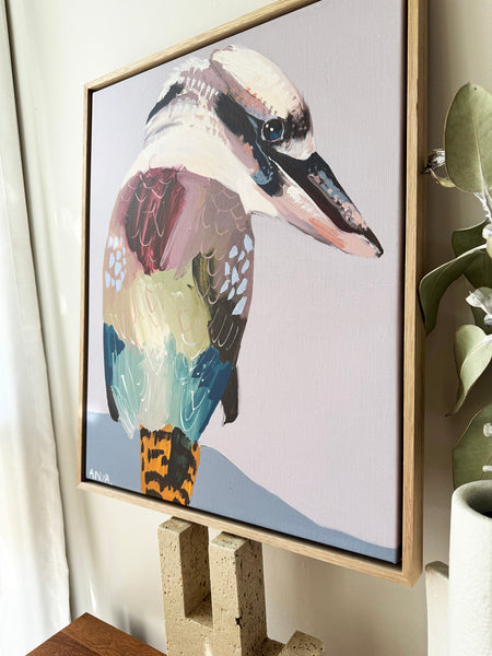 'Kookaburra Three' Framed Canvas Print