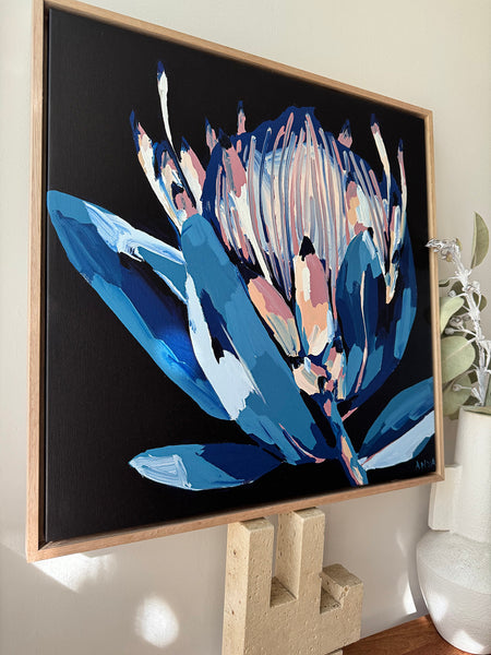 'Listless Not Lonely' Framed Canvas Print