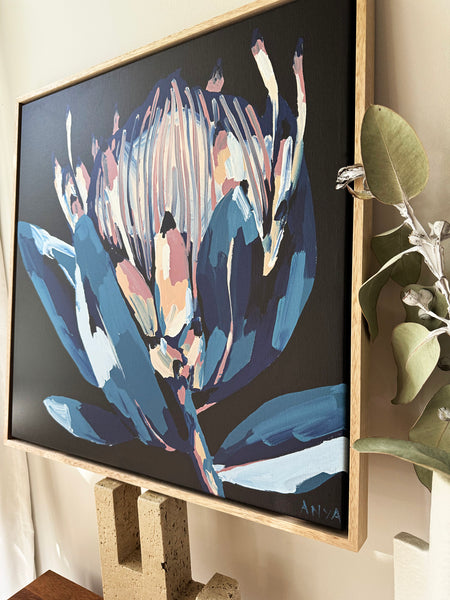 'Listless Not Lonely' Framed Canvas Print