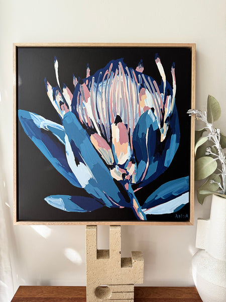 'Listless Not Lonely' Framed Canvas Print