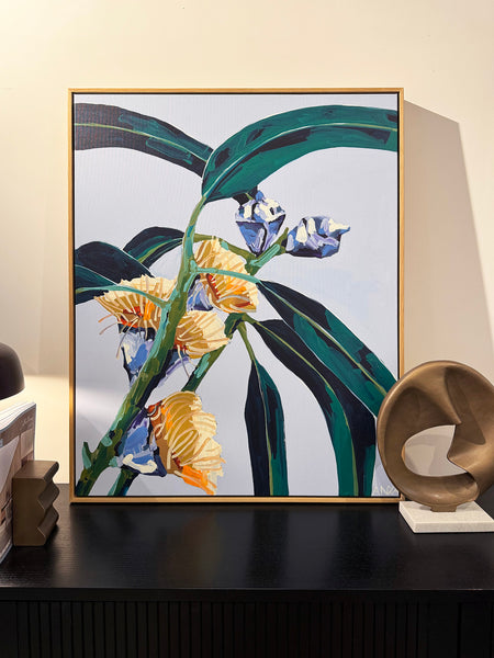 'Measured Consequence' Framed Canvas Print