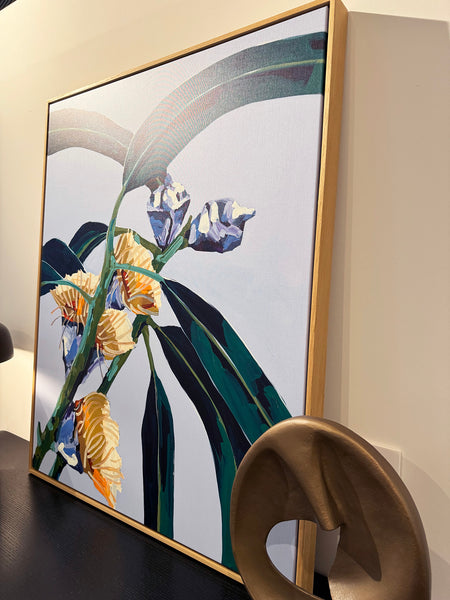 'Measured Consequence' Framed Canvas Print