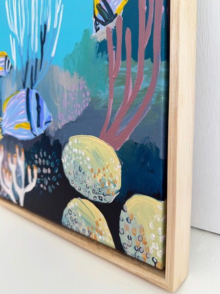 'Reef no.10' XS Framed Canvas Print