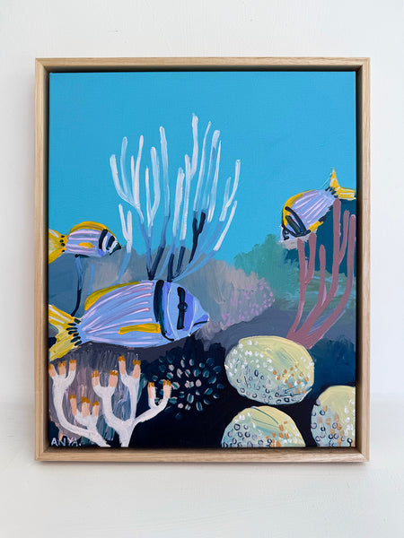 'Reef no.10' XS Framed Canvas Print