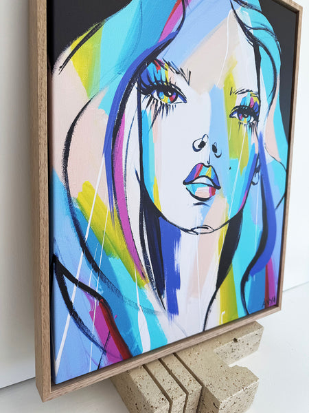 'Restless Me' Framed Canvas Print