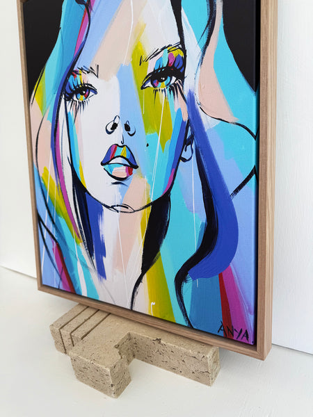 'Restless Me' Framed Canvas Print