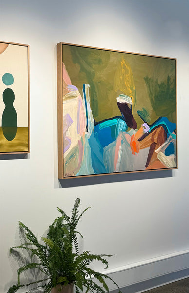 'Rush Rush Gone' Framed Canvas Print