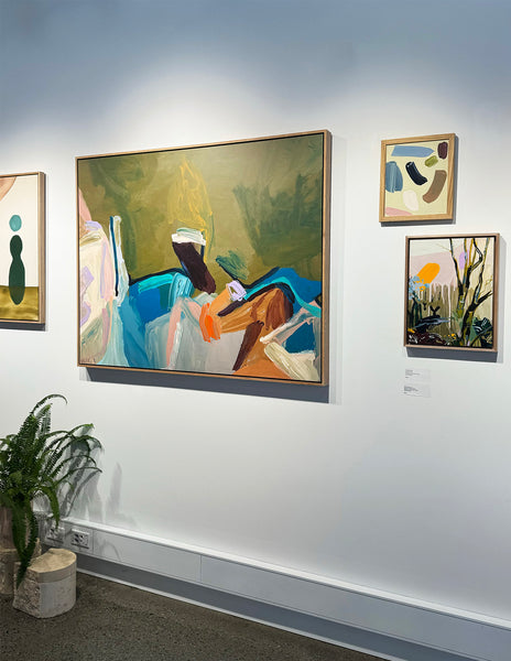 'Rush Rush Gone' Framed Canvas Print