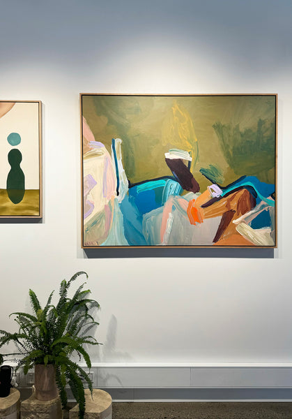 'Rush Rush Gone' Framed Canvas Print