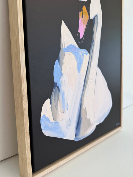 'Self Deception' XS Framed Canvas Print