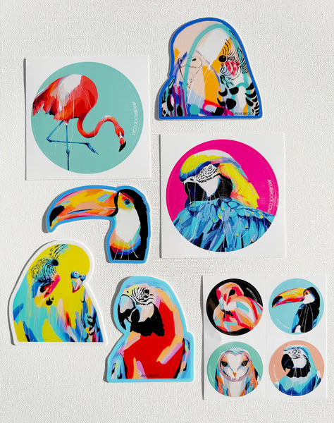 Bright Bird Sticker Set