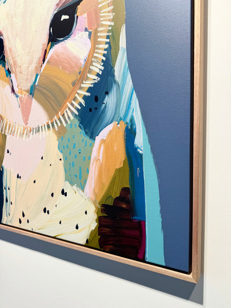 'Tip Toe Around Me' Framed Canvas Print