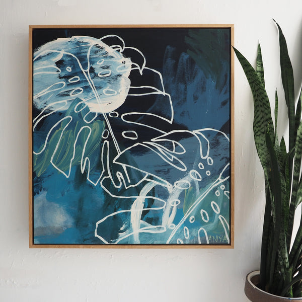 'Uncomplicated Depths' Framed Canvas Print