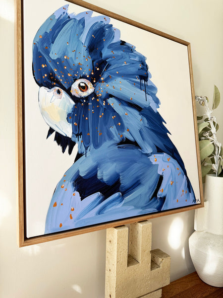 'When The Darkness Comes' Framed Canvas Print