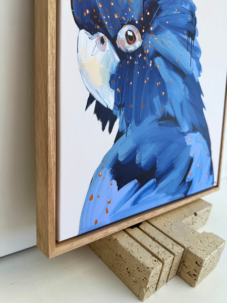 'When The Darkness Comes' XS Framed Canvas Print