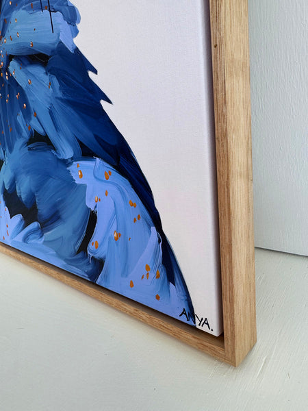 'When The Darkness Comes' XS Framed Canvas Print