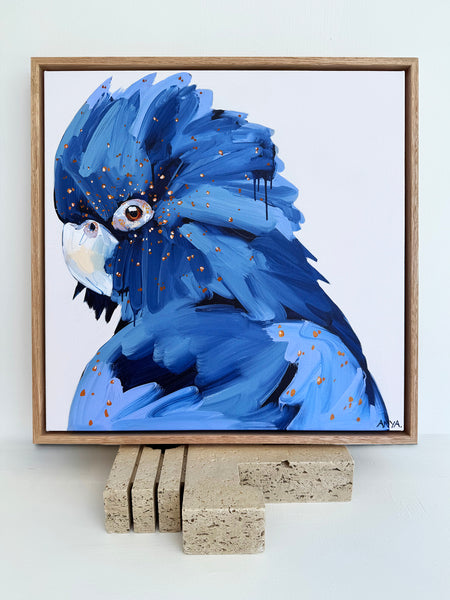 'When The Darkness Comes' XS Framed Canvas Print