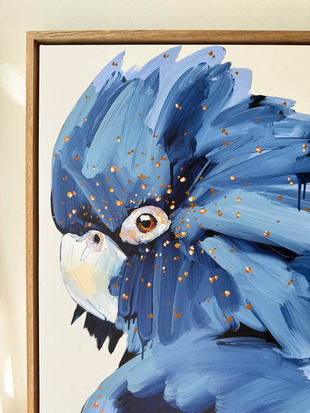 'When The Darkness Comes' Framed Canvas Print