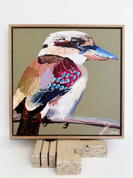 'When You Go Away' XS Framed Canvas Print