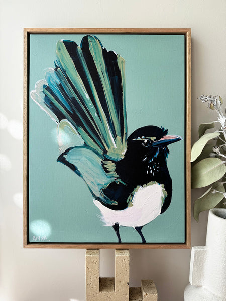 'Willy Three' Framed Canvas Print