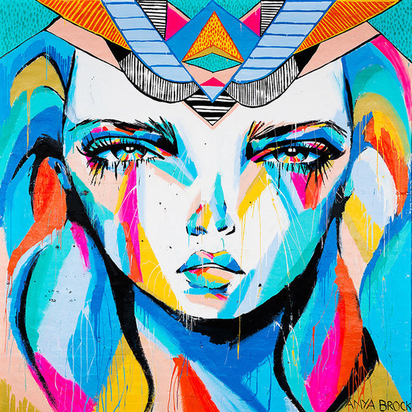 'Wolf Lane Fierce Face' CANVAS PRINT