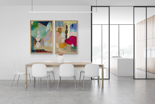 'A Dilemma of Content' Diptych PAPER PRINT