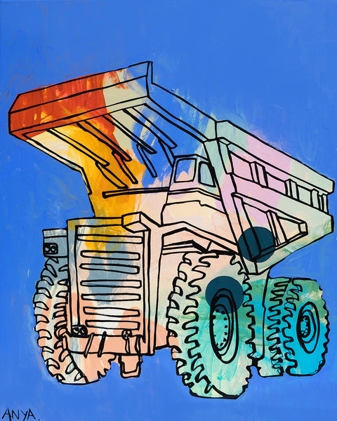 'Donovan The Dump Truck' CANVAS PRINT