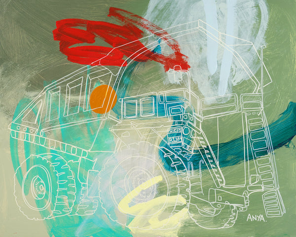 'Drake the Dump Truck' CANVAS PRINT