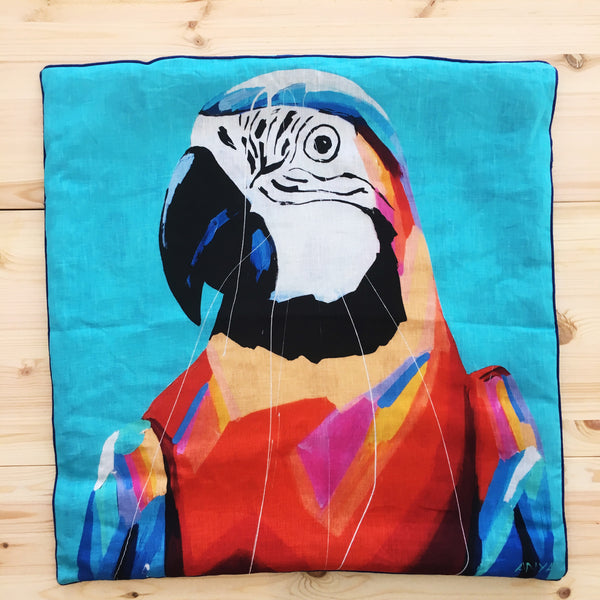 SALE Macaw Cushion COVER ONLY