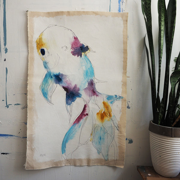 'New York Blue and Burgundy Fish'