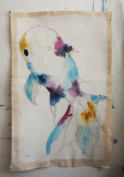 'New York Blue and Burgundy Fish'