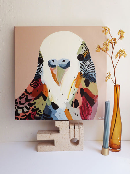 'Budgie Three' PAPER PRINT