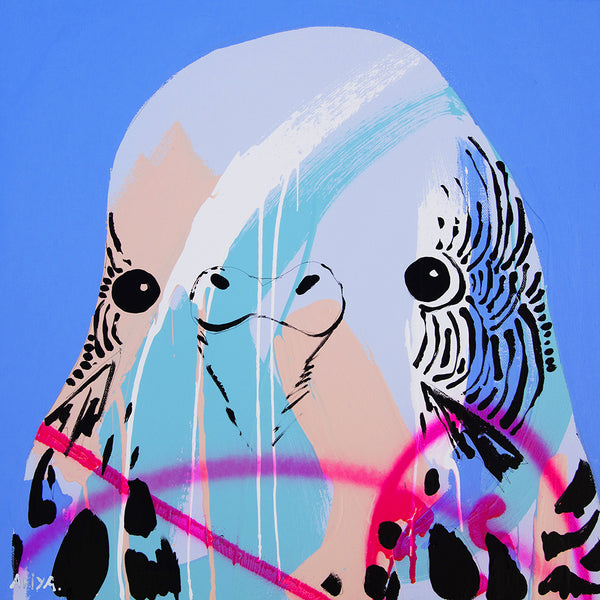 'Budgie #2' PAPER PRINT