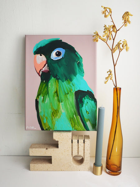 'Green Bird' Paper PRINT