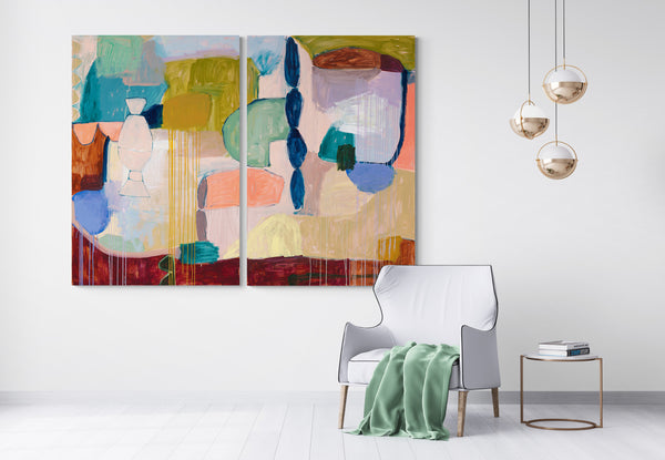 'Impatience As A Certainty' Diptych CANVAS PRINT