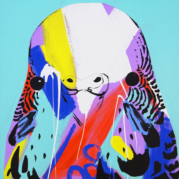 'Spearmint Budgie' PAPER PRINT