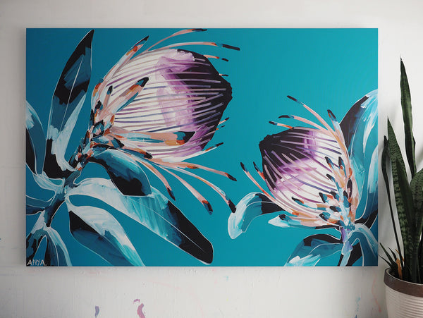 CUSTOMISED 'Threatening Honesty' Extra Large Stretched Canvas Print