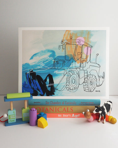 'Truman The Tractor' PAPER PRINT