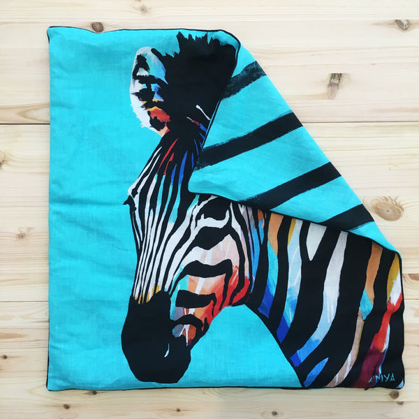 SALE Zebra Cushion COVER ONLY