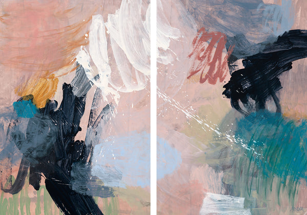 'Safe For Now - Diptych' CANVAS PRINT