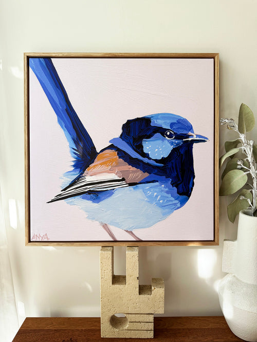 'Wren One' Framed Canvas Print