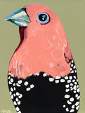 'Pink Bird One' Paper PRINT