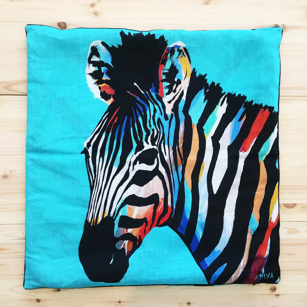 SALE Zebra Cushion COVER ONLY
