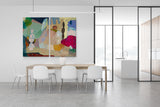 'A Dilemma of Content' Diptych CANVAS PRINT