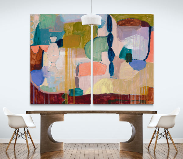 'Impatience As A Certainty' Diptych CANVAS PRINT
